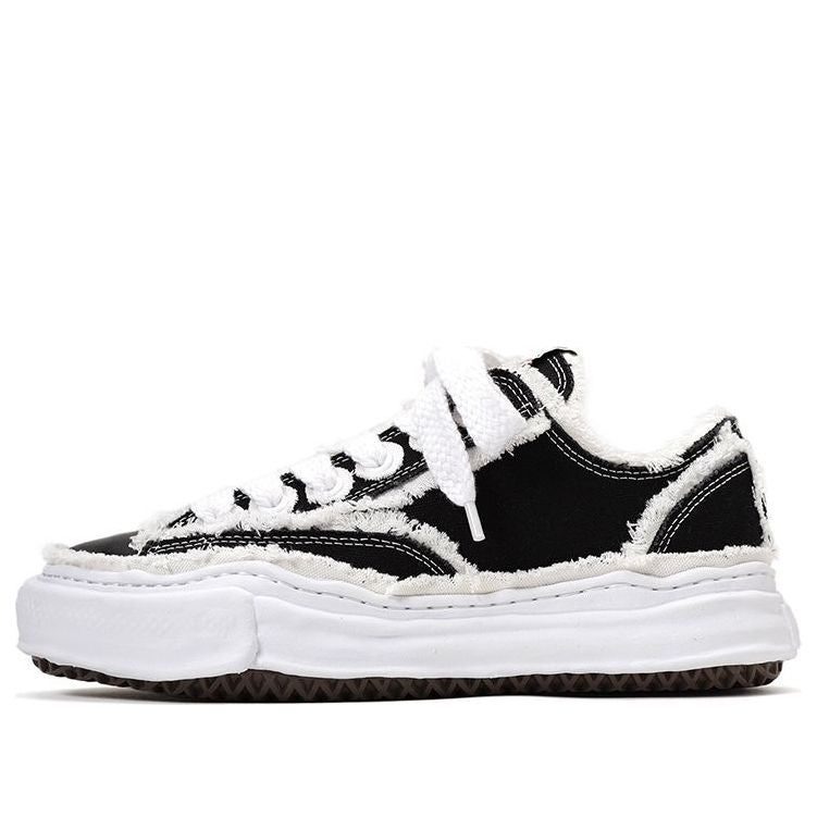 Maison MIHARA YASUHIRO Peterson OG Sole Canvas Low 'Black White' A09FW721-BLACK