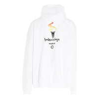 Balenciaga Unisex Logo Oversize Sweatshirt White 620973TIV459040