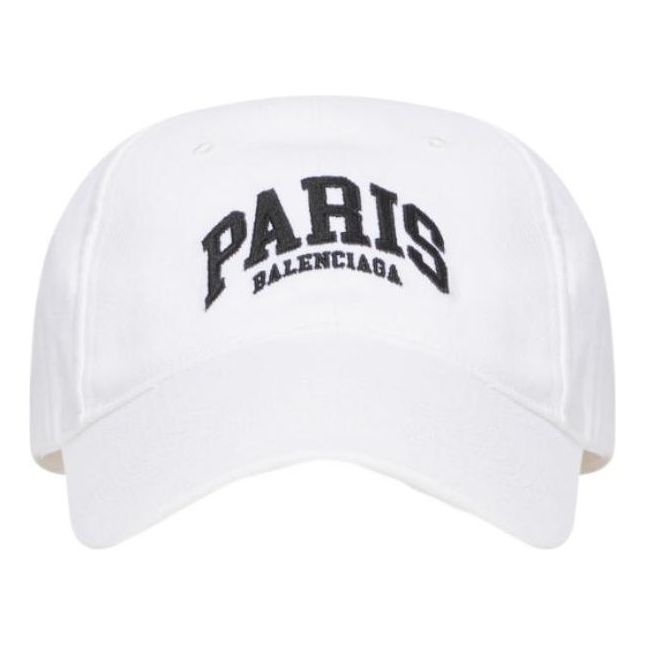 Balenciaga Paris Logo Baseball Cap 'White' 680748410B29060