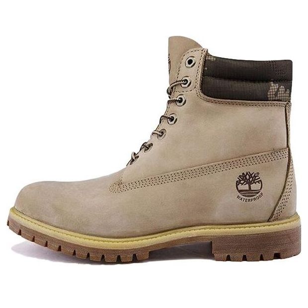 Timberland 6 Inch Premium Waterproof Wide-Fit Boots 'Off White Nubuck' A1QRD
