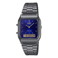 CASIO Quartz Stainless Steel Strap Waterproof Unisex Mens Blue Analog/Digital Combo AQ-230GG-2ADF