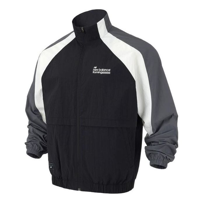 New Balance 23FW Sport Jacket Asia Sizing 'Black Grey' 5AD37571-BK