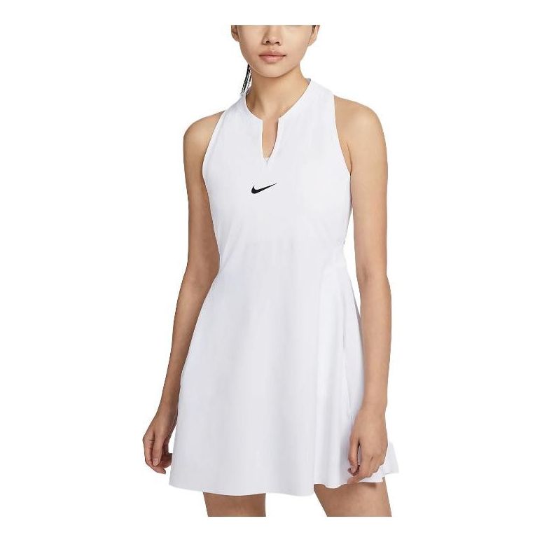 (WMNS) فستان تنس Nike Dri-FIT Advantage "أبيض" DX1428-100