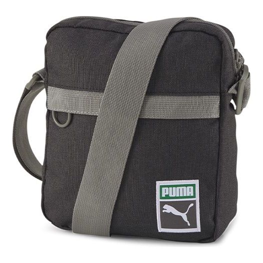 PUMA Originals Retro Portable Shoulder Bag 'Black Grey' 077437-01