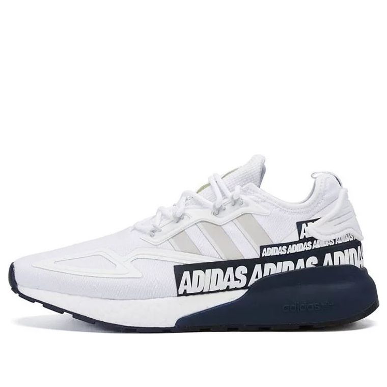 adidas ZX 2K Boost 'Bold Logo Graphic - White Navy' FX7036