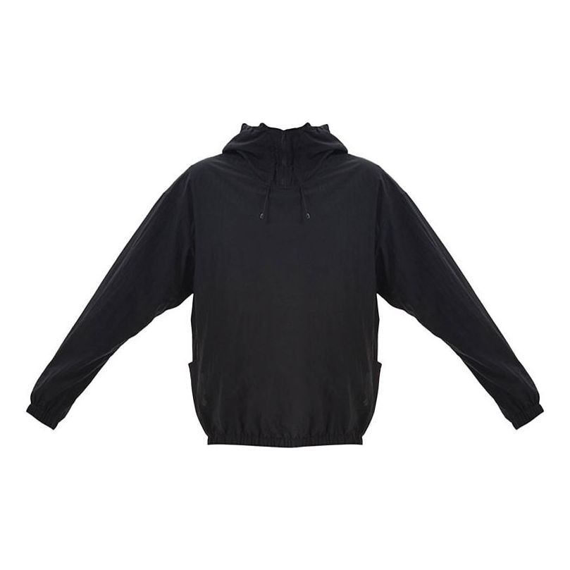 Men's Y-3 Cozy Loose Sports Hooded Jacket Black FN5729