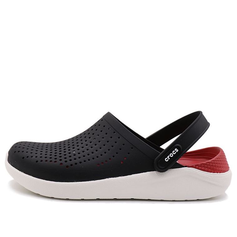 Crocs LiteRide Black Sandals 'Black White' 204592-066