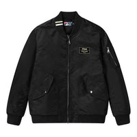 FILA Casual Woven Baseball Collar Jacket For Men Black F11M118751F-BK