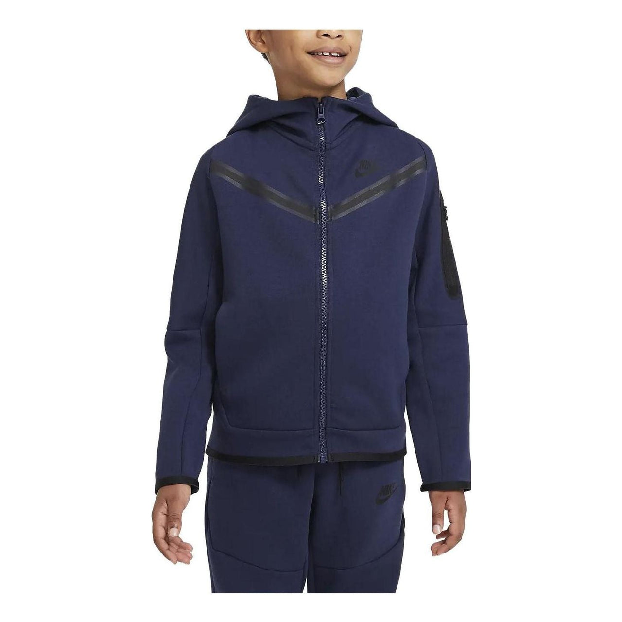 (GS) B Nike Sportswear TCH FLC FZ MIDNIGHT Navy CU9223-410