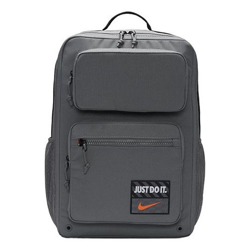 Nike Large Capacity Training Sports Zipper Fabric Schoolbag Backpack Unisex Smoke Gray DQ5183-084