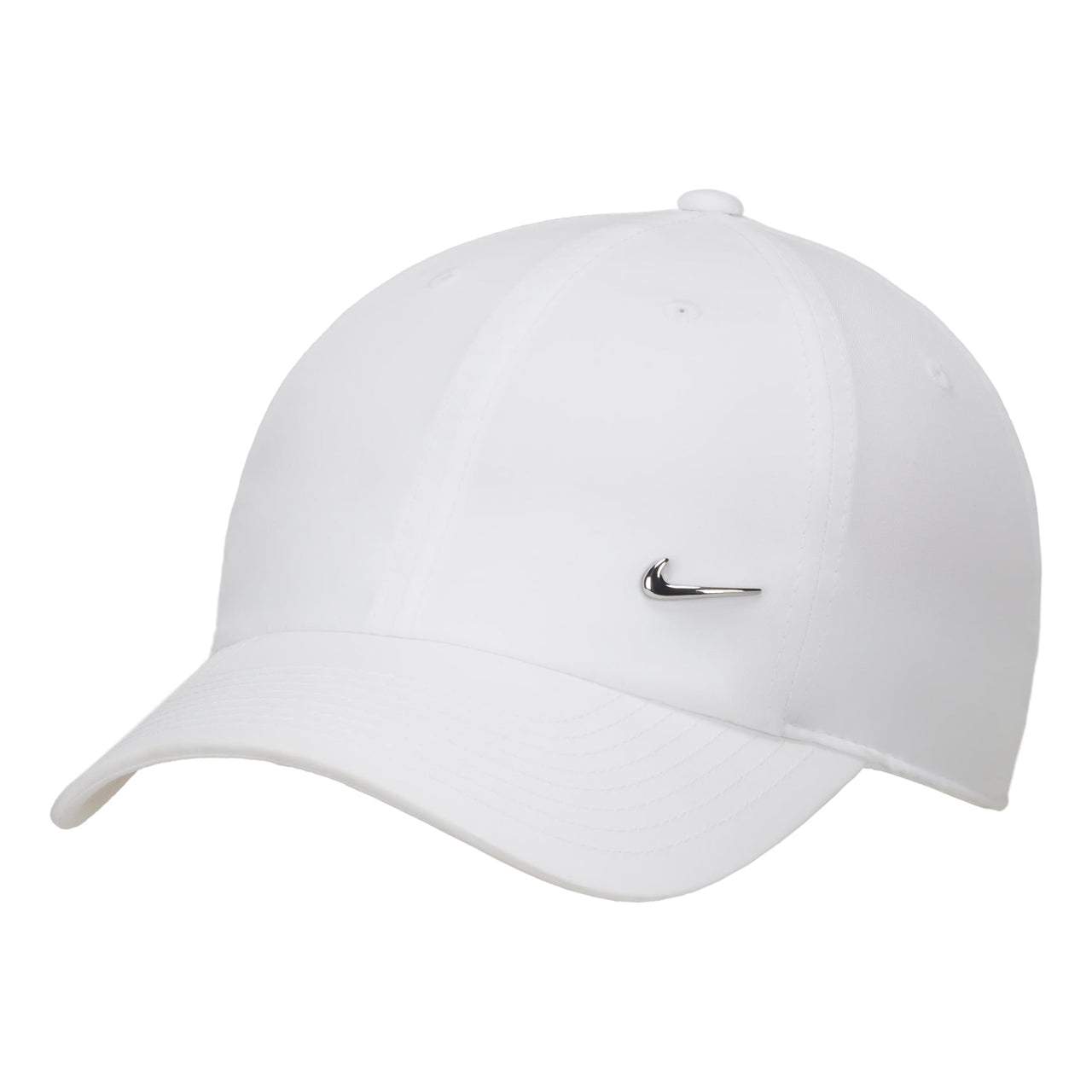 Nike Dri-FIT Club Metall-Swoosh Logo Cap 'White' FB5372-100