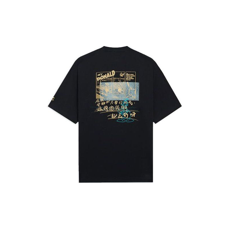 Li-Ning x Disney Graphic T-shirt 'Black' AHSS253-4