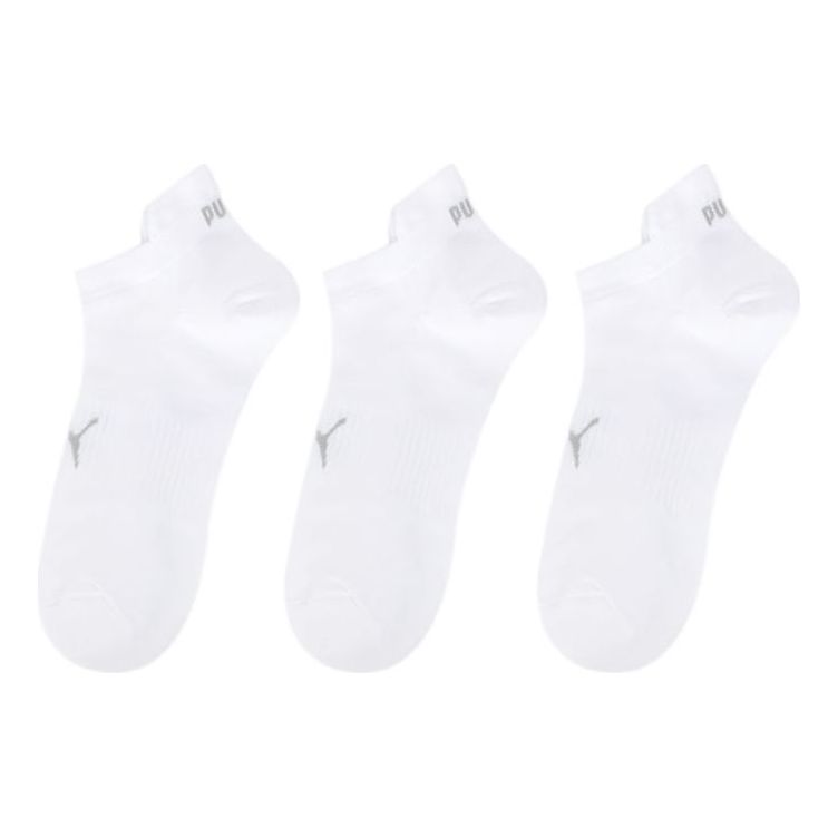 PUMA Sport Short Socks 3 Pack 'White Grey' 935550-02