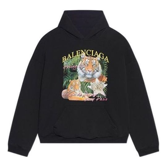 Balenciaga Year Of The Tiger FBI Revesible Hoodie 'Navy' 681472TLVM44084