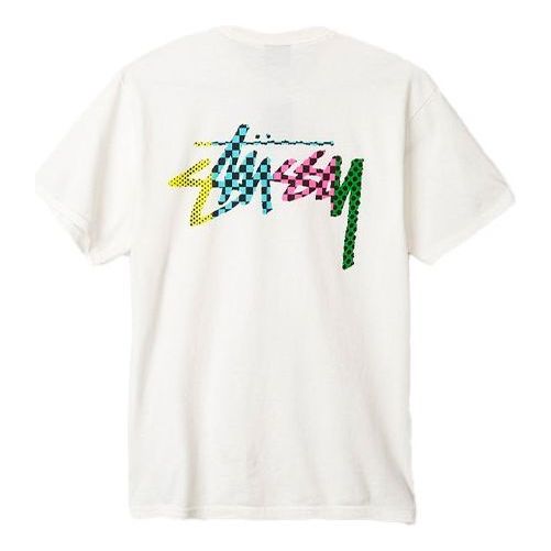 Men's Stussy Casual Sports Short Sleeve White 1944038