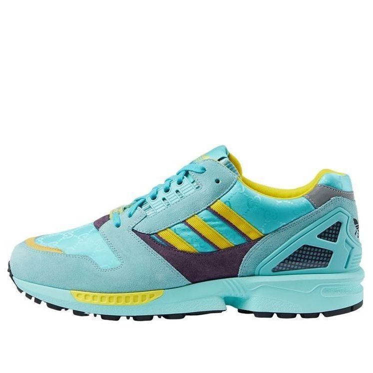 adidas x GUCCI ZX 8000 Sneakers 'Aqua Blue Yellow Brown' 721936-AAA9L-4644