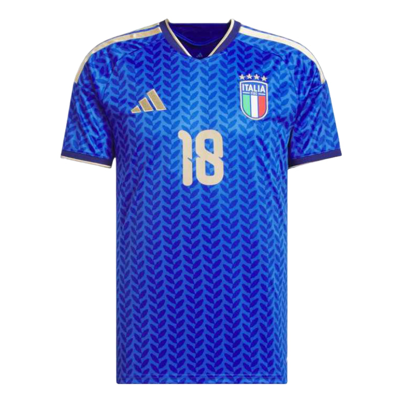 adidas Italy 26 Home Barella Jersey Asia Sizing 'Bold Blue' KW7734