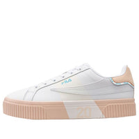 (WMNS) Fila Court Deluxe Platform Sneakers White/Pink T12W034301FWS