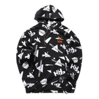 PUMA x Helly Hansen All Over Print Hoodie 'Black White Orange' 597449-01