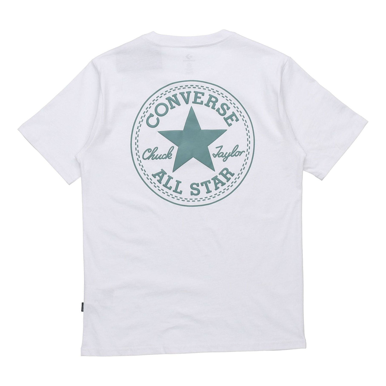 Men's Converse All Star Logo Printing Round Neck Sports Short Sleeve White 10021631-A02
