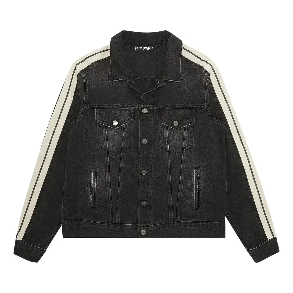 Palm Angels Track Denim 'Black White' PMYE029F21DEN0011001