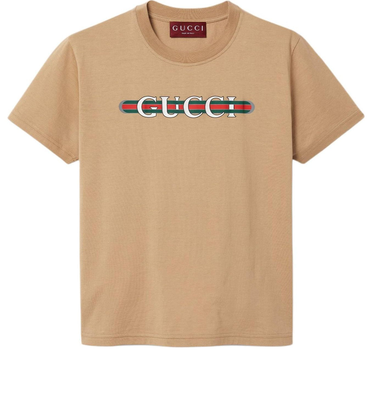 (WMNS) Gucci Cotton Jersey T-Shirt With Print 'Beige' 787299-XJGNW-2293