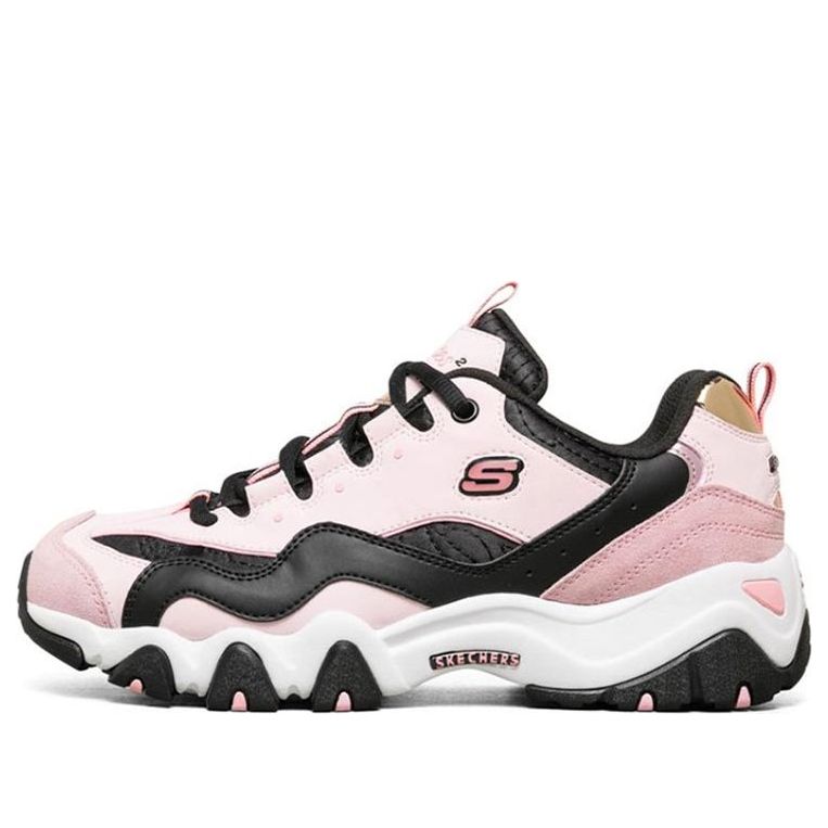 (WMNS) Skechers D'lites 2.0 Sports Shoes Pink/Black/White 88888393-PKBK