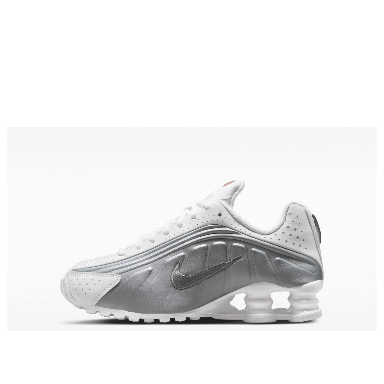 (GS) Nike Shox R4 'White Metallic Silver' CW2626-101