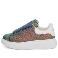 (WMNS) Alexander McQueen Oversized Sneaker Glitter 'Petrol Blue' 558944W4MC23138