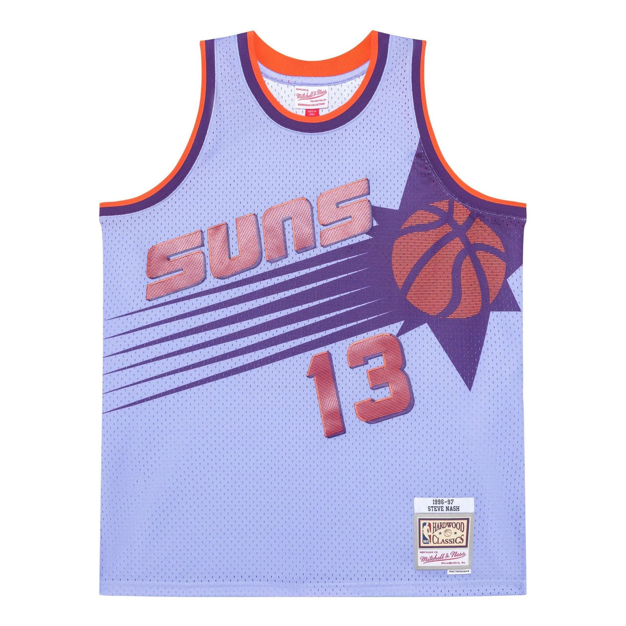 Mitchell & Ness x NBA Phoenix Suns 1996-97 Swingman Jersey 'Steve Nash 13' SMJYLF19119-PSULTPR96SNA