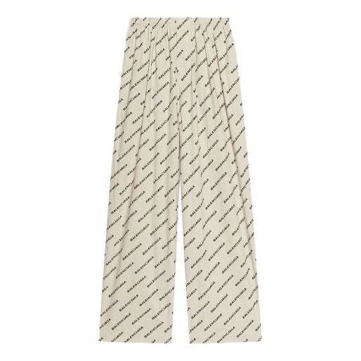 Balenciaga Year Of The Tiger Typo Pyjama Pants 'Beige' 681819TLLJ12599