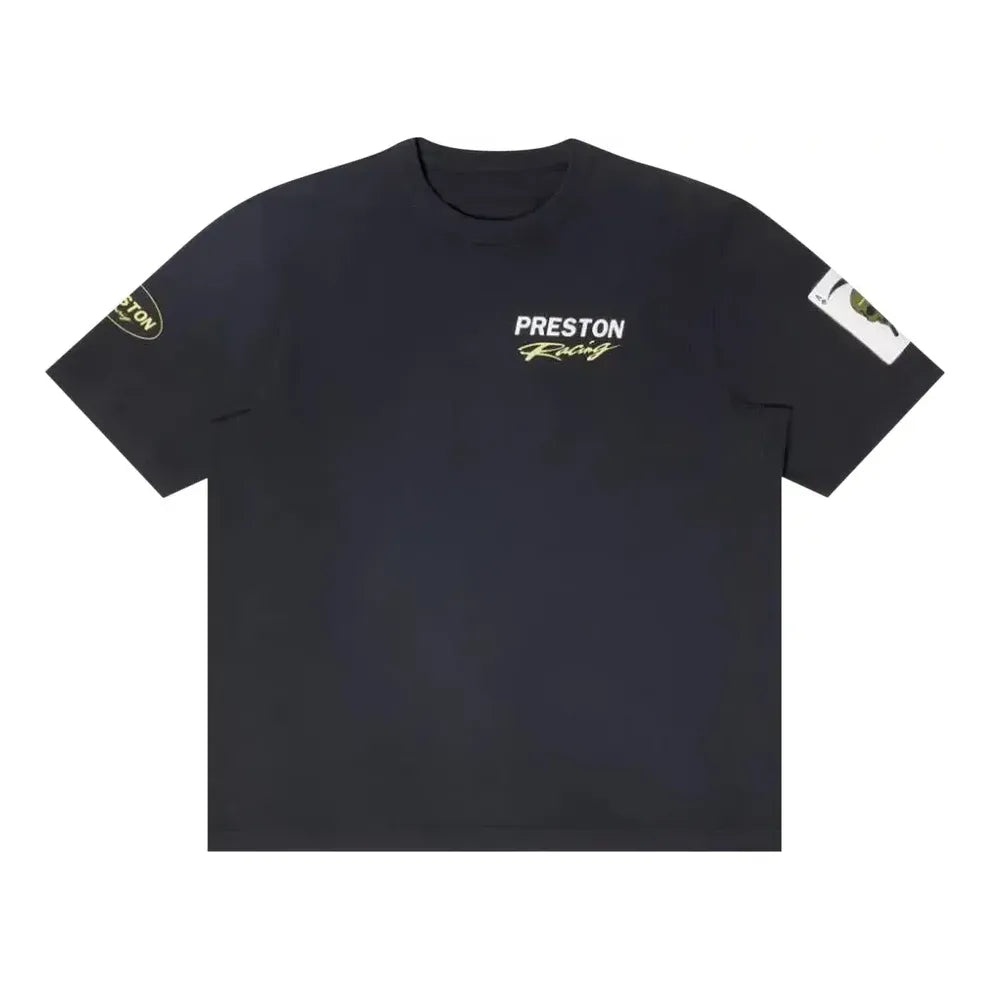 HERON PRESTON Fw22 Preston Racing T-Shirt 'Black' HMAA032S23JER0081001