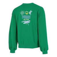(WMNS) PUMA Graphic Sweatshirt 'Green' 537518-86