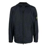 STONE ISLAND Crinkle Reps Hooded Jacket 'Navy' 781540522-V0020