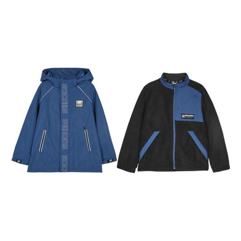 (GS) Skechers Woven Hooded Knitted Hooded Suit 'Multi-Color' P421B008