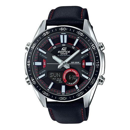 CASIO EDIFICE Mens Black Analog/Digital Combo EFV-C100L-1AV
