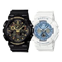 CASIO Baby-G 'Black' GA-100CF-1A9&BA-130-7A2PRL