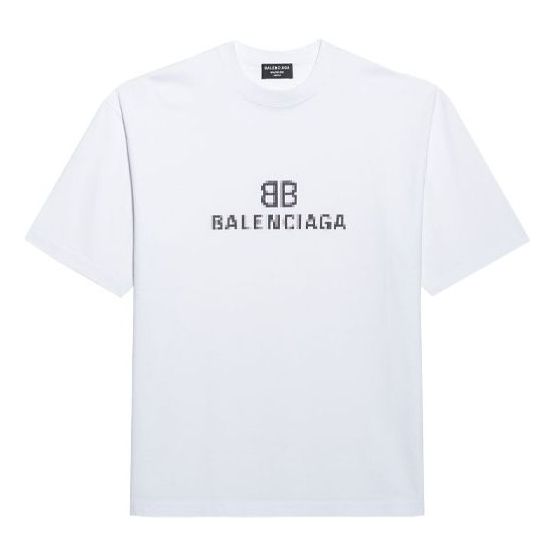 Balenciaga Unisex FW21 Logo Printing White 612966TKVI79040