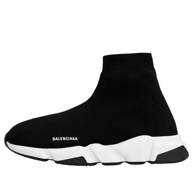 (PS) Balenciaga Speed Recycled Knit Sneakers 'Black White' 597425W2DB21015