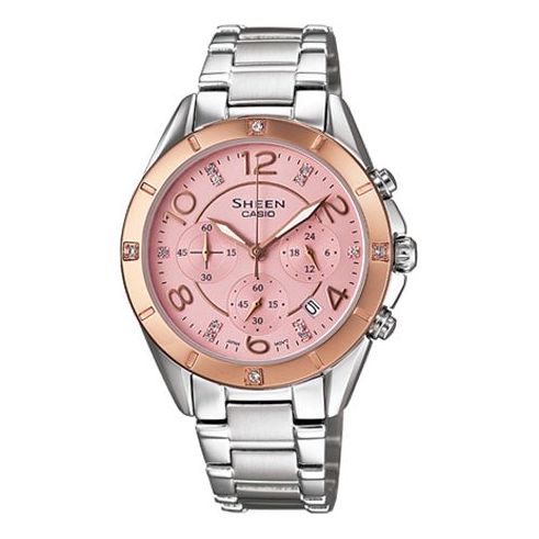 CASIO Waterproof Businesses Pink Analog SHE-5021SG-4A