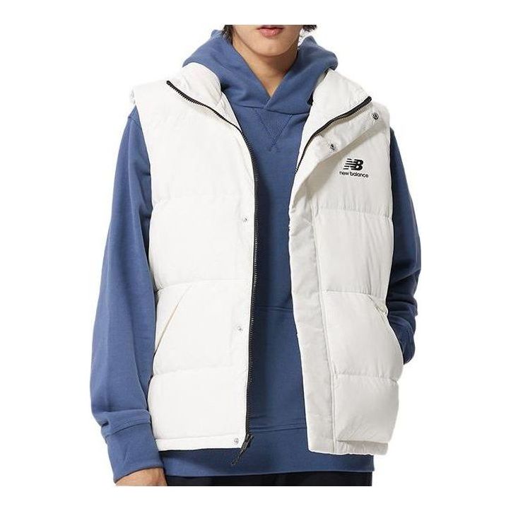 New Balance Plain Athletic Vest 'White' AMV23347-CIC
