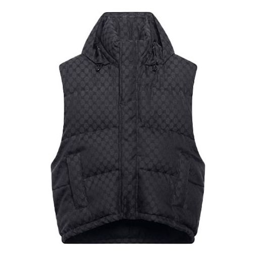 Balenciaga x Gucci The Hacker Project Hacker Cocoon Puffer Gilet Vest 'Black' 681884TLO531269