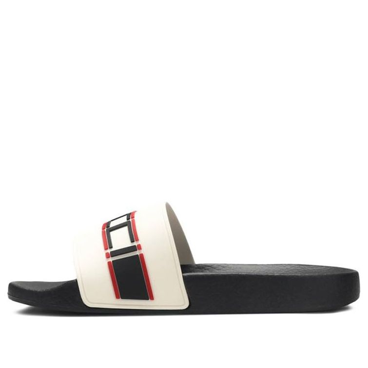 (WMNS) Gucci Stripe Rubber Slide 'Ecru' 524984-JC200-9572