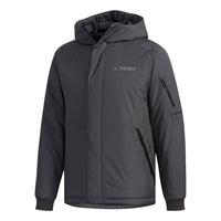 adidas XPLR INS Jacket Logo Hooded Jacket Black FJ9252