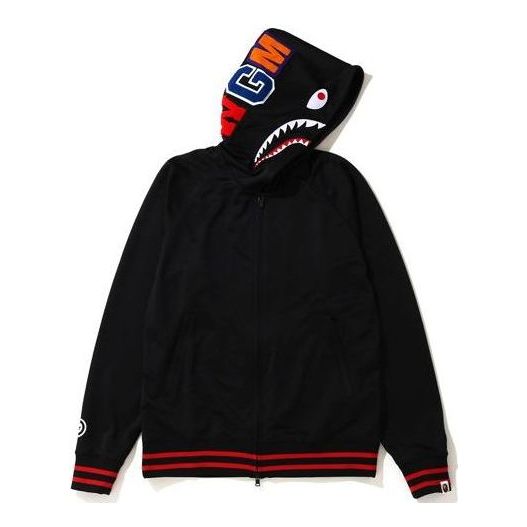 A Bathing Ape Shark Full Zip Hoodie 'Black' 1G30-115-019
