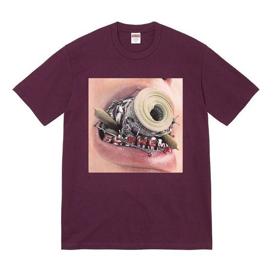 Supreme FW22 Week 1 Braces Tee T SUP-FW22-002-PUR