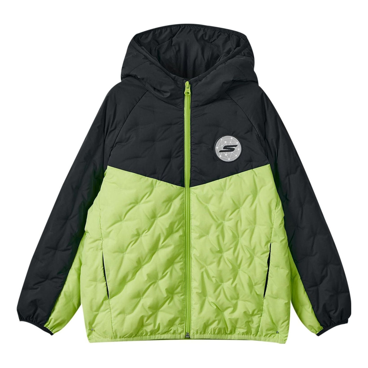 (GS) Skechers Lifestyle Hooded Jacket 'Green Black' P423B030-0018