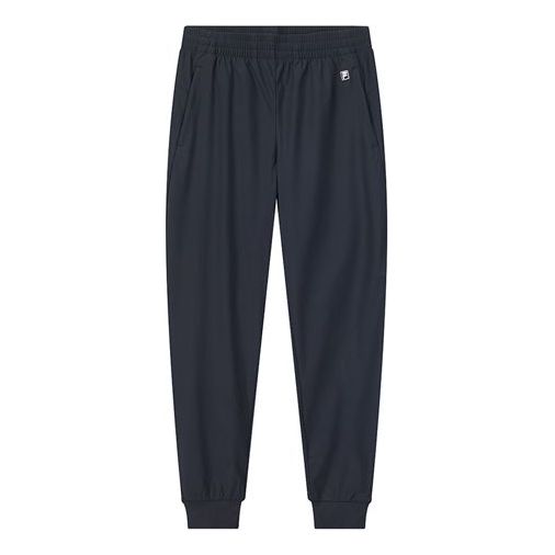 (WMNS) FILA Logo Printing Knitting Sports Trousers Blue F61W024601F-NV