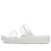 (WMNS) Crocs Baya Platform Sandals 'White' 208188-100