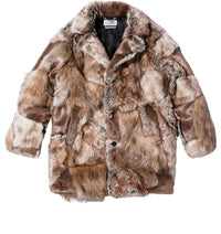 Supreme x Mm6 Maison Margiela Patchwork Faux Fur Coat 'Brown Tan' SUP-SS24-118